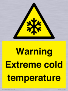 Warning Extreme cold temperature